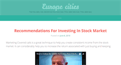Desktop Screenshot of europe-cities.com